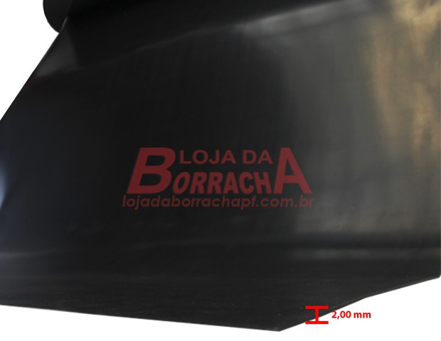 R13 Lençol de Borr. 2,0 milímetros de espessura  x 1,00 metro de largura c/ 1 lona