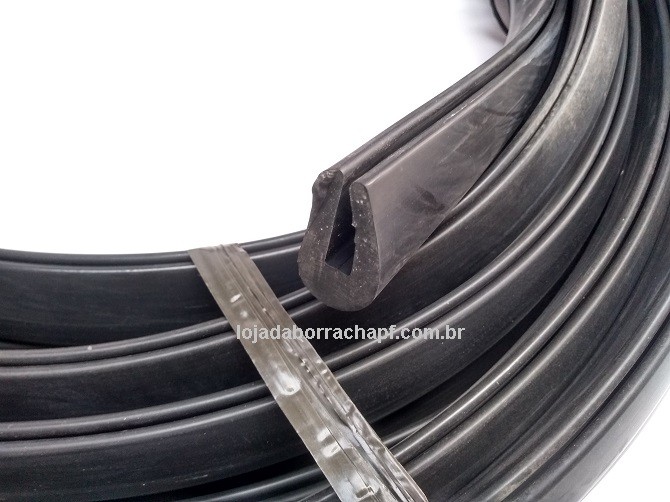 N159 Borracha maciça em "U" vedacao peneira mineracao rolo 2 metros