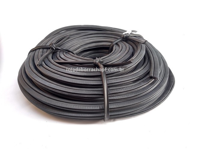 N104 Borracha porta mala bulbo baixo s/ aba Rolo 50 Metros