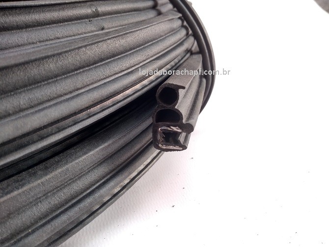 N105 Borracha porta s/aba Universal Rolo 25 Metros