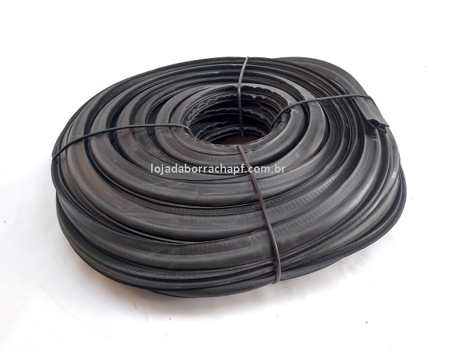 N107 Borracha porta mala bulbo alto s/aba Rolo 50 Metros