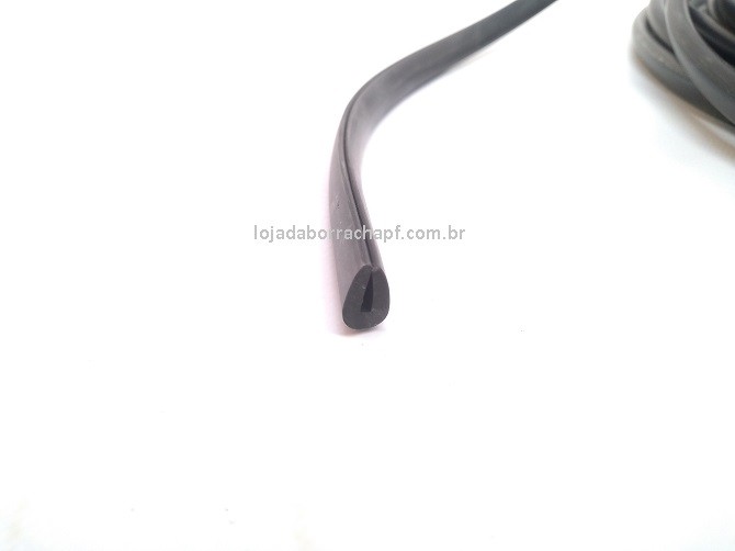 N43 Borracha maciça em "U 11x6,5x2mm 100 Metros