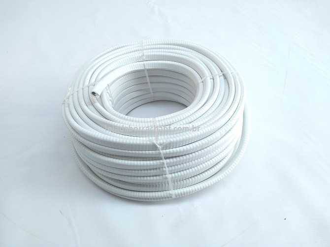 N165 Perfil de PVC em U 14,0x9,0x3,5mm Branco couro cobra rolo 50 metros