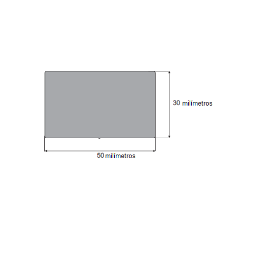 N222 Borracha esponjosa 50x30mm Rolo 25 Metros