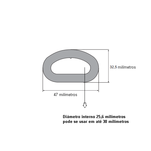 N171 Borracha tubo esponjoso 25,6mm Rolo 25 Metros
