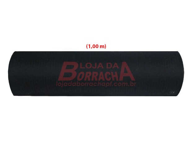 R102 Piso de borracha industrial ripadão 3,0mm x 1,00 metro Branco