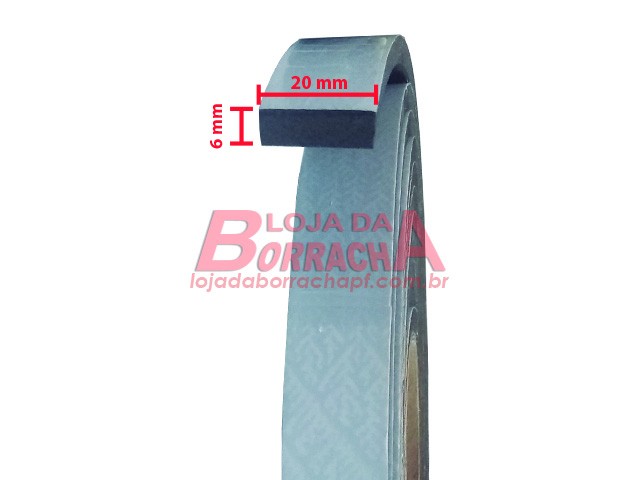 Fita EVA 20x6mm c/adesivo (rolo c/ 5m)