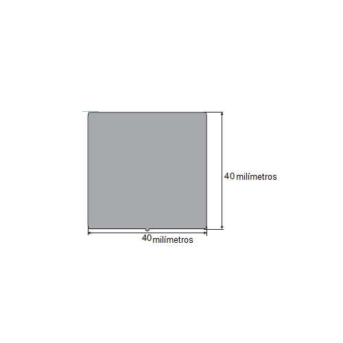 N216 Borracha esponjosa 40x40mm