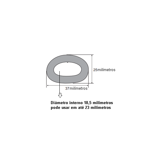 N169 Borracha tubo esponjoso 18,5mm Rolo 25 Metros