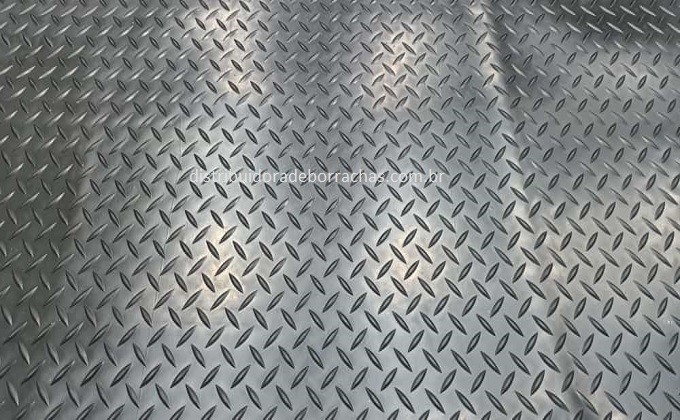 Piso de Borr. Diamante Preto 1,00 metro de largura - espessura 3 milímetros