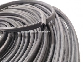 N173 Borracha esponjosa em "U" 12,5x6,5x1,5mm Rolo 100 Metros