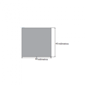 N216 Borracha esponjosa 40x40mm