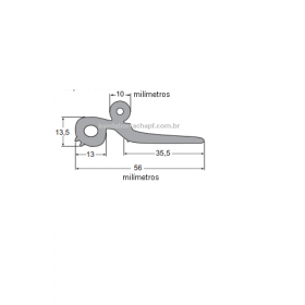 N63 Borr. esponj. Ved. Porta Ônibus comil Rolo 25 Metros