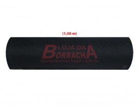 R102 Piso de borracha industrial ripadão 3,0mm x 1,00 metro Branco