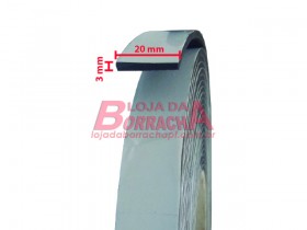 Fita EVA 20x3mm c/adesivo (rolo c/ 10m)
