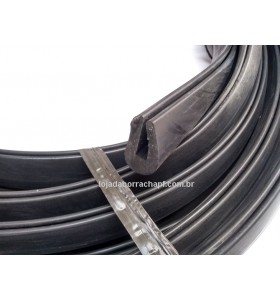 N159 Borracha maciça em "U" vedacao peneira mineracao rolo 2 metros