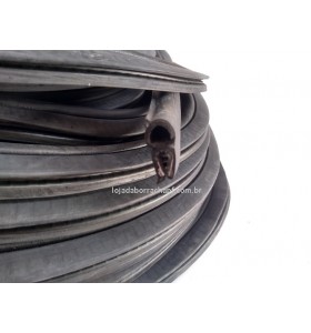 N104 Borracha porta mala bulbo baixo s/ aba Rolo 50 Metros