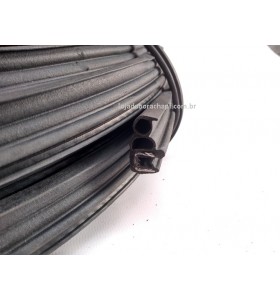 N105 Borracha porta s/aba Universal Rolo 25 Metros