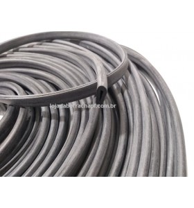 N173 Borracha esponjosa em "U" 12,5x6,5x1,5mm Rolo 100 Metros