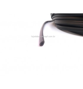 N122 Borracha maciça em "U" 7x4,5x1mm Rolo 100 Metros