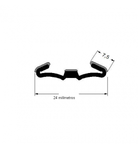 N90 Canaleta uso universal (metro)