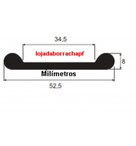 Cinta Para Tanque 52,5X34,5X8 mm 25 Metros