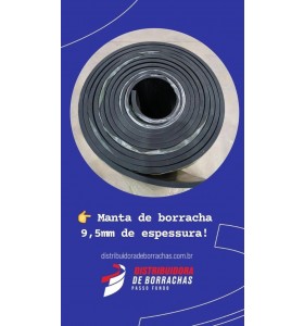 R8 Lençol de borracha (SBR) 9,5mm x 1,00 metro (sem lona)