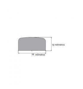 N71 Borracha esponjosa 38x19mm Rolo 25 Metros