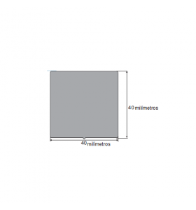 N216 Borracha esponjosa 40x40mm