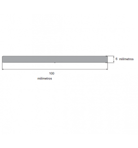 N75 Borracha esponjosa 100x6mm Rolo 25 Metros