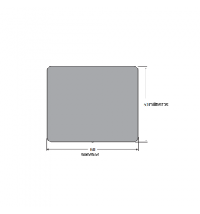 Borracha esponjosa 60X50mm