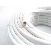 N165 Perfil de PVC em "U" 14,0x9,0x3,5mm Branco (casca de cobra)