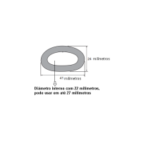 N147 Borracha tubo esponjoso 22mm Rolo 12 Metros